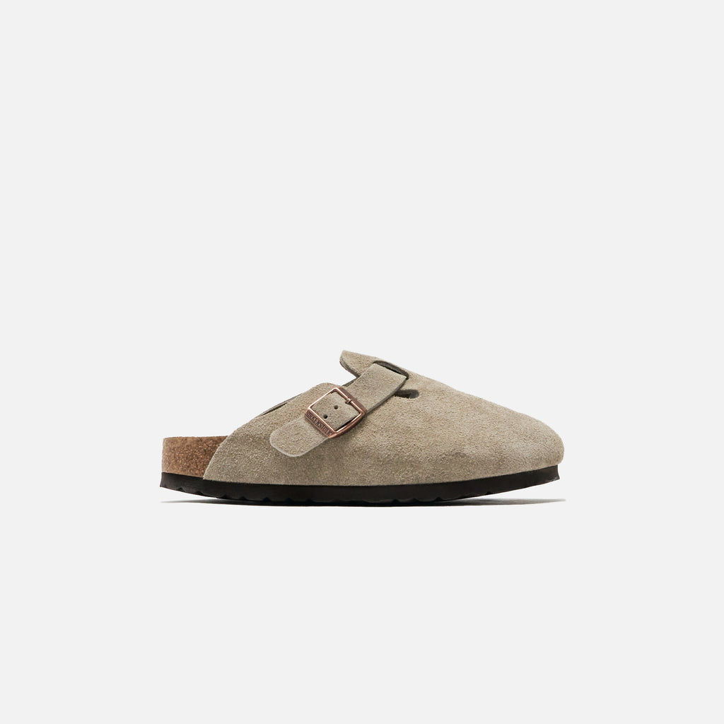 Birkenstock WMNS Boston Soft Footbed Suede - Taupe – Kith
