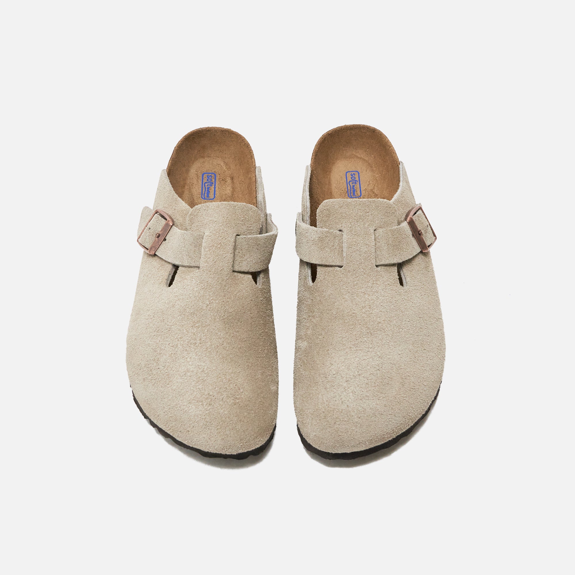 Birkenstock WMNS Boston Soft Footbed Suede - Taupe – Kith