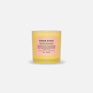 Boy Smells Cedar Stack Candle - Yellow
