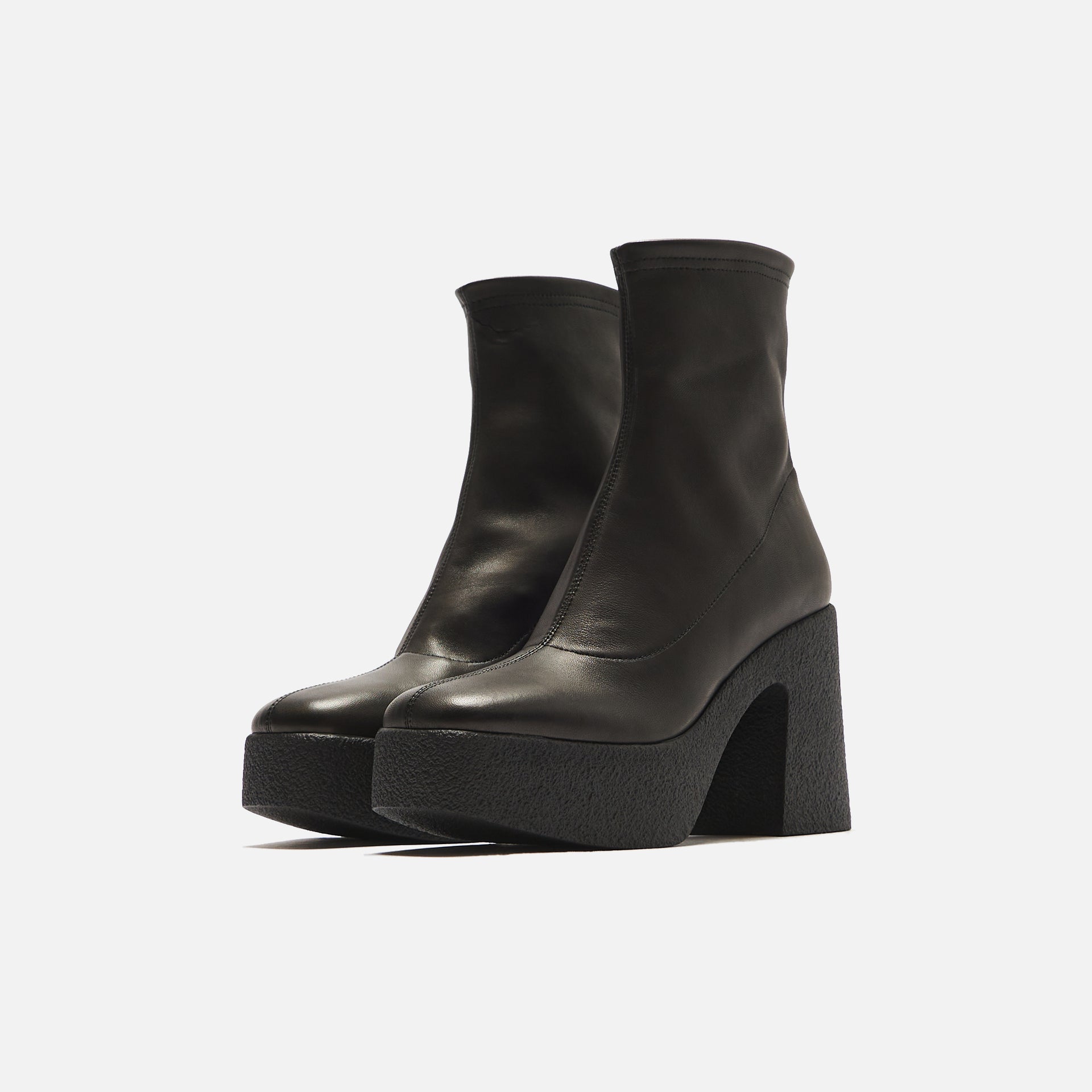 Brother Vellies WMNS Empire Platform Leather Boot - Midnight