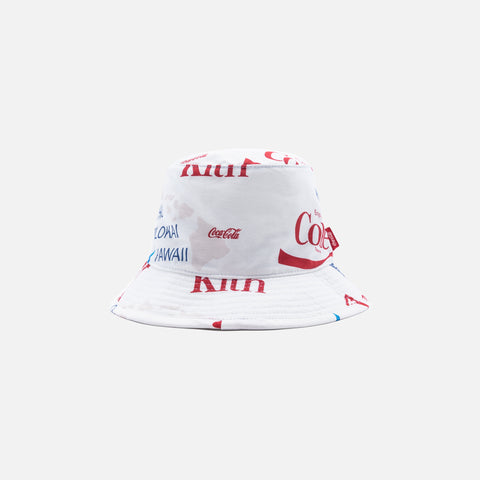 Kith x Coca-Cola Hawaii Bucket Hat - White