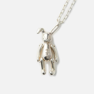 Ambush Bunny Charm Necklace - Silver