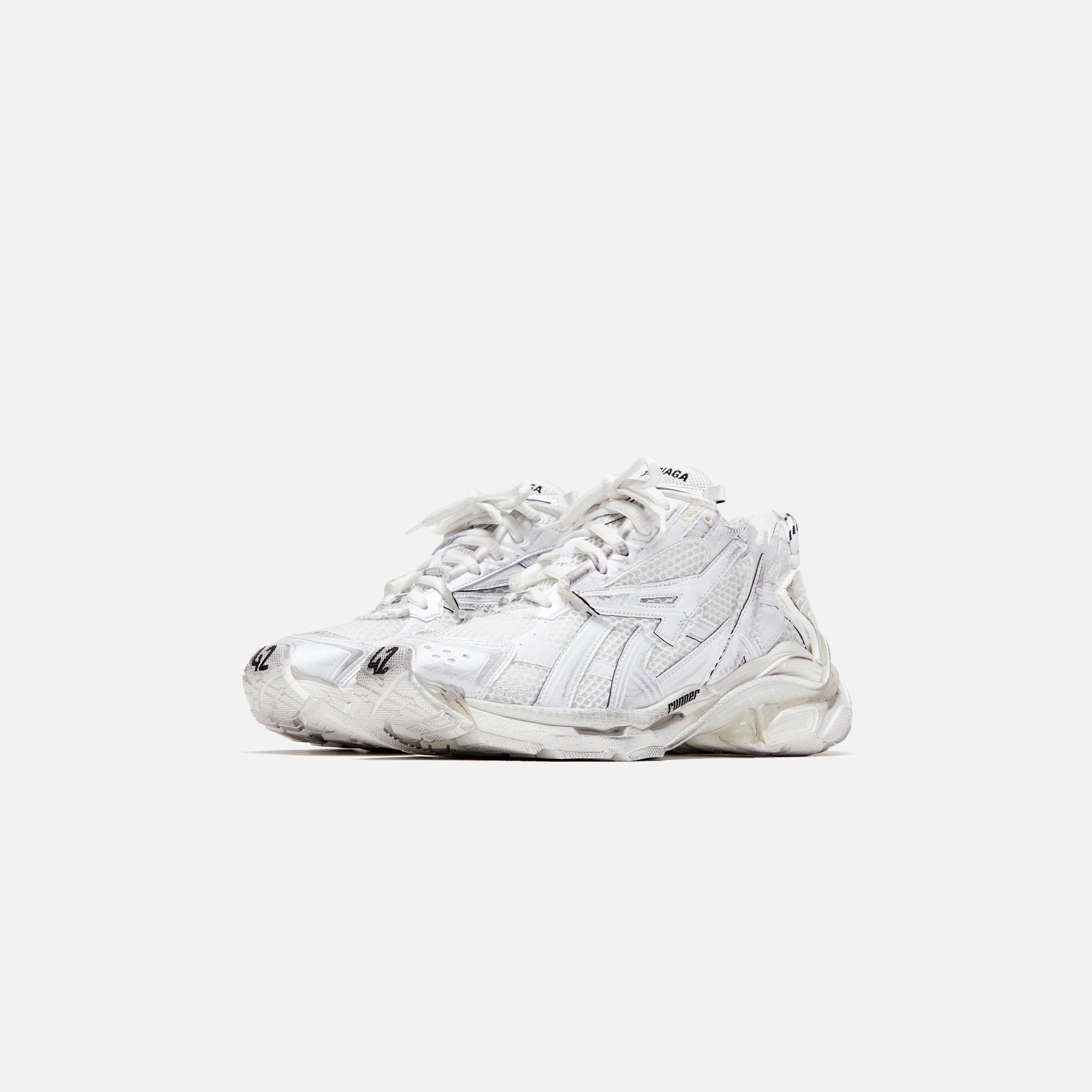 【BALENCIAGA】Runner 2 Sneakers ホワイト Balenciaga Runner 2 - White / Silver / Grey – Kith