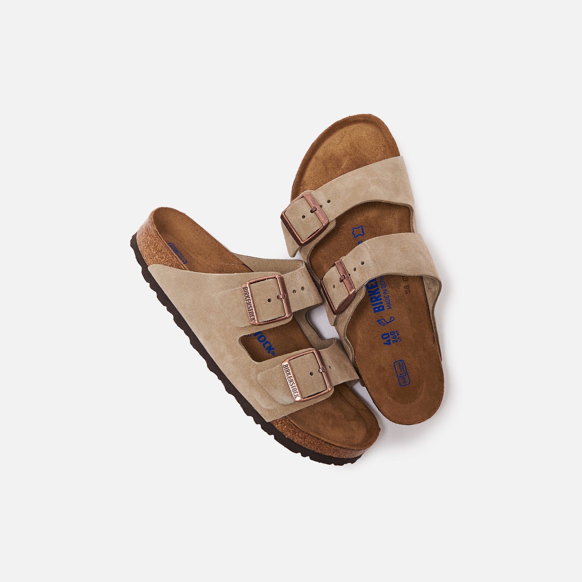 Birkenstock Arizona Soft Footbed Suede - Taupe