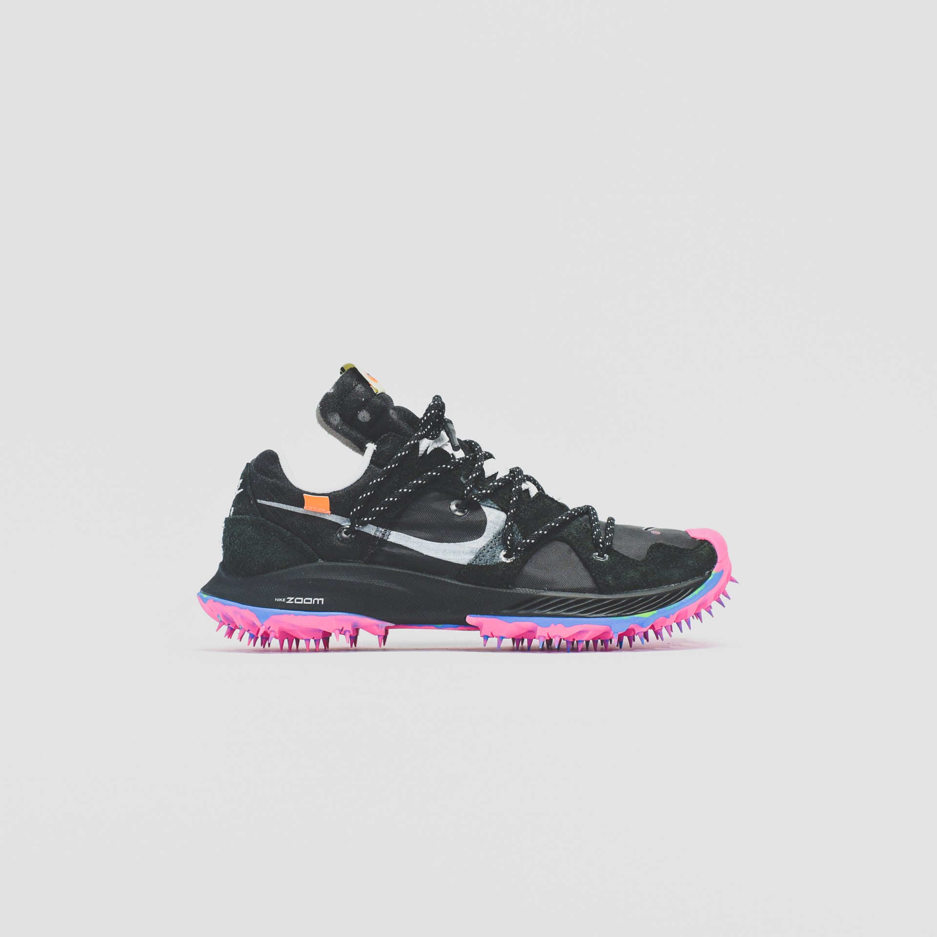 Nike x Off-White WMNS Zoom Terra Kiger 5 - Black / Metallic Silver / White