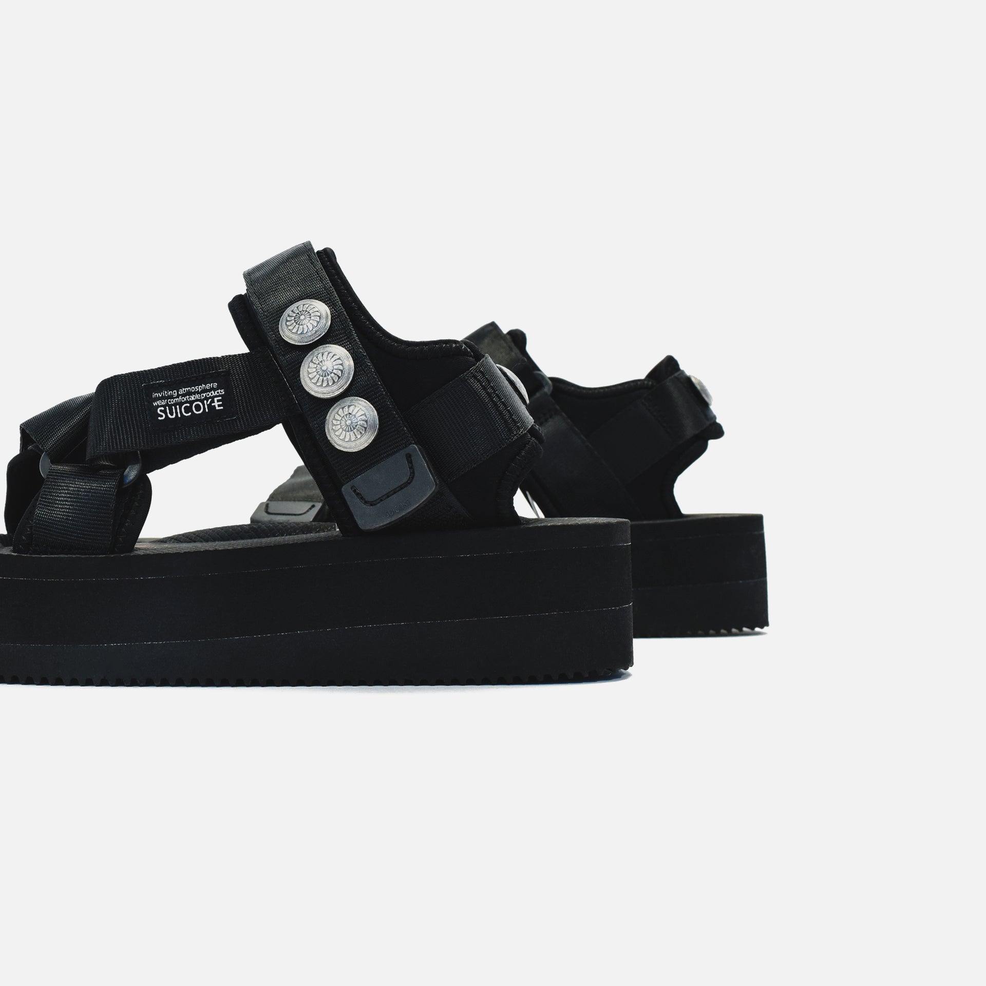 Suicoke x John Elliott x Blackmeans WMNS Yucca Platform Sandal - Black