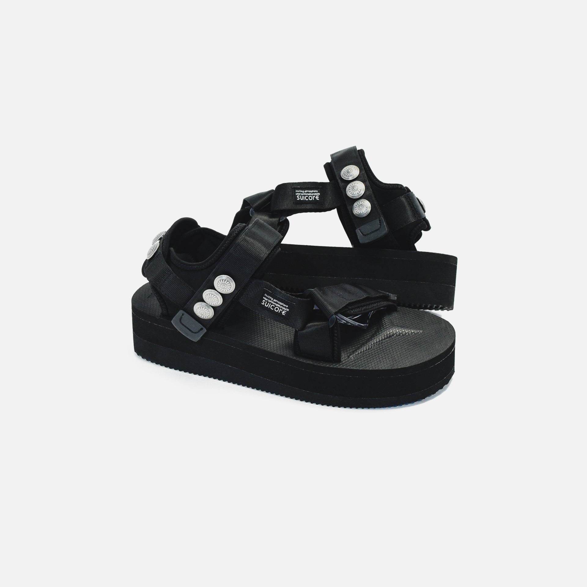 Suicoke x John Elliott x Blackmeans WMNS Yucca Platform Sandal - Black