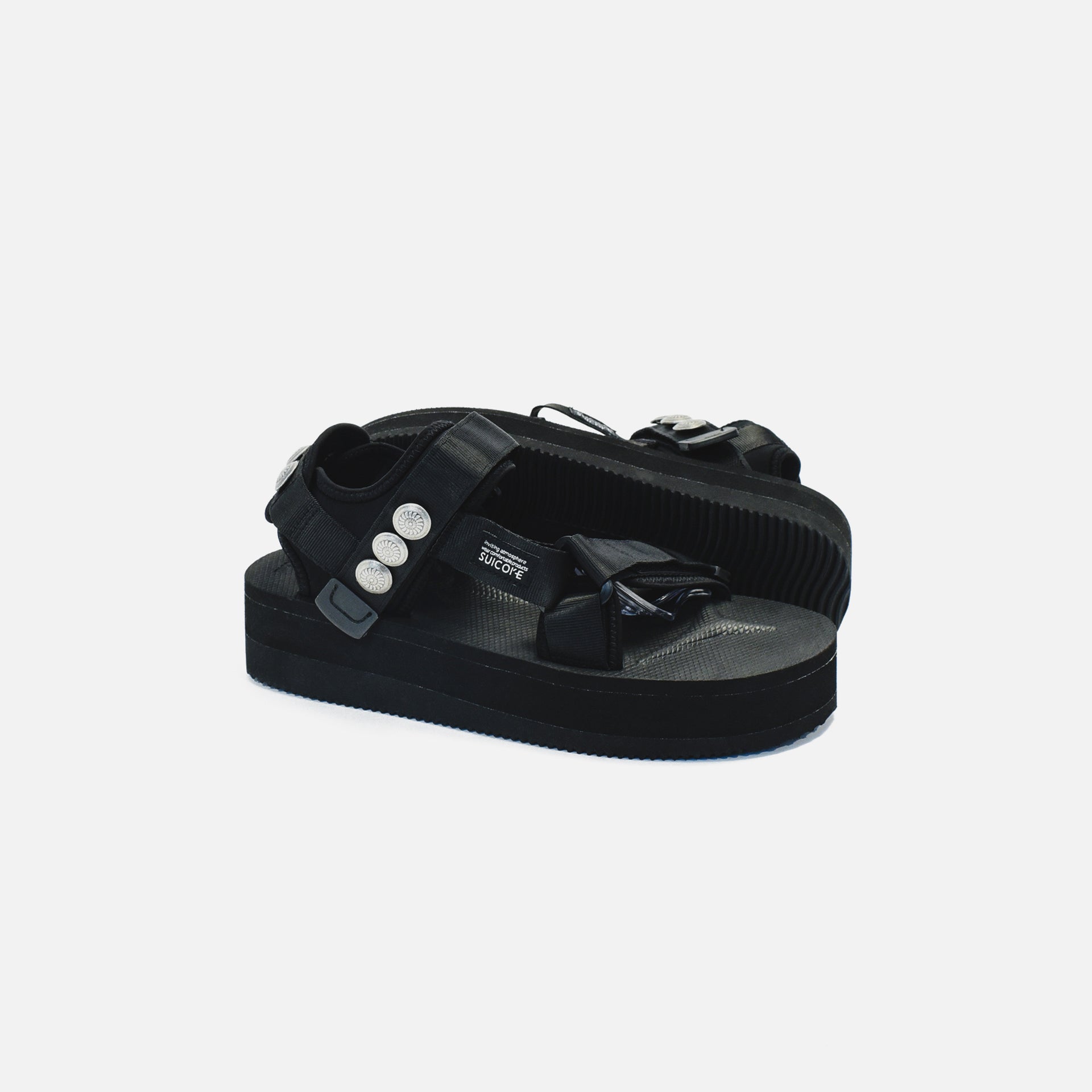 Suicoke x John Elliott x Blackmeans WMNS Yucca Platform Sandal - Black