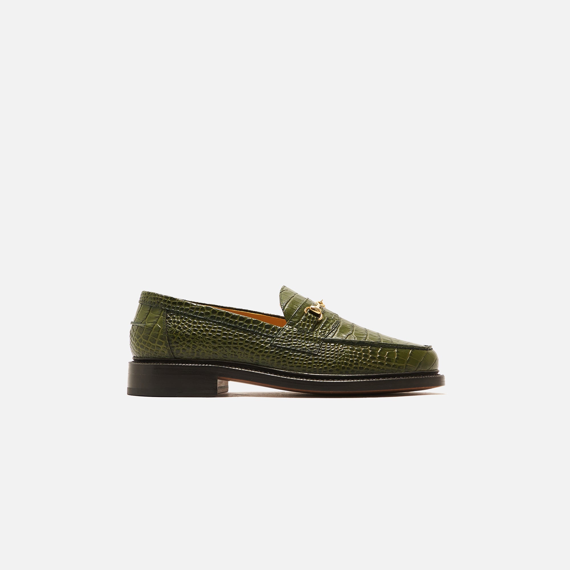 Blackstock & Weber The Mason Horse Bit Loafer - Green Croc – Kith