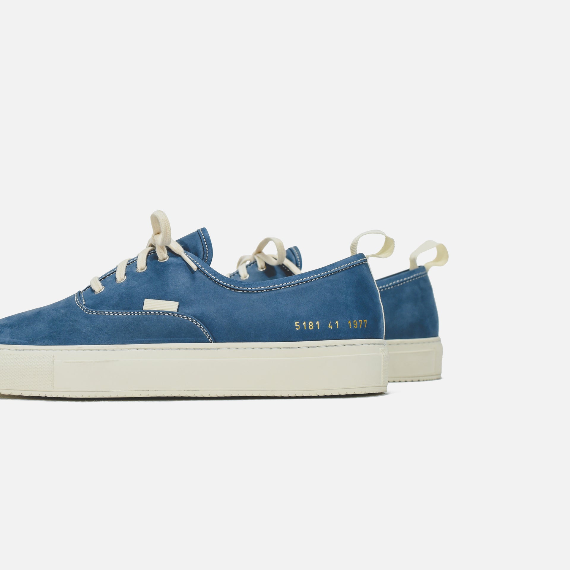 Common Projects Four Hole - Blue / White