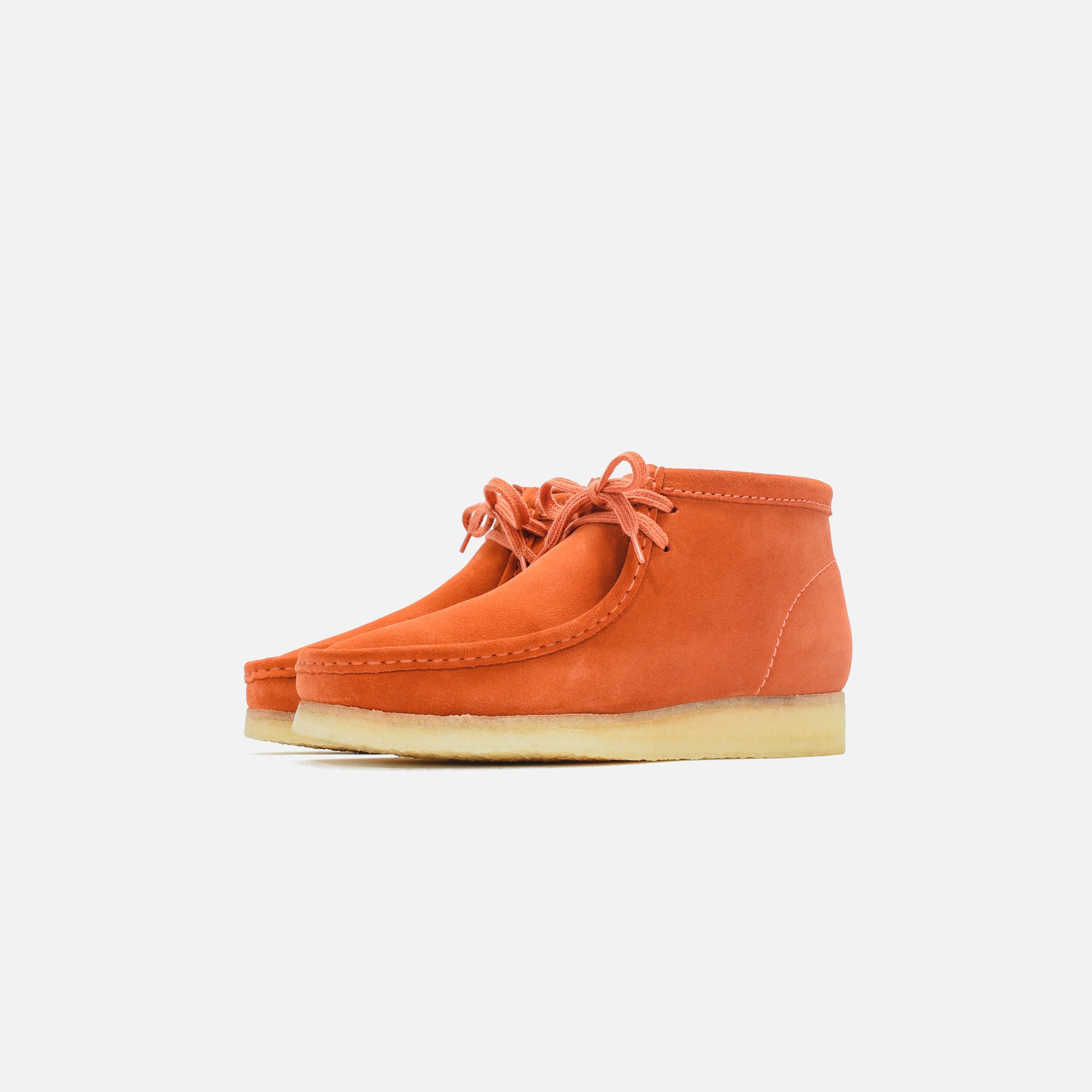 Clarks Wallabee Boot - Burnt Orange Suede