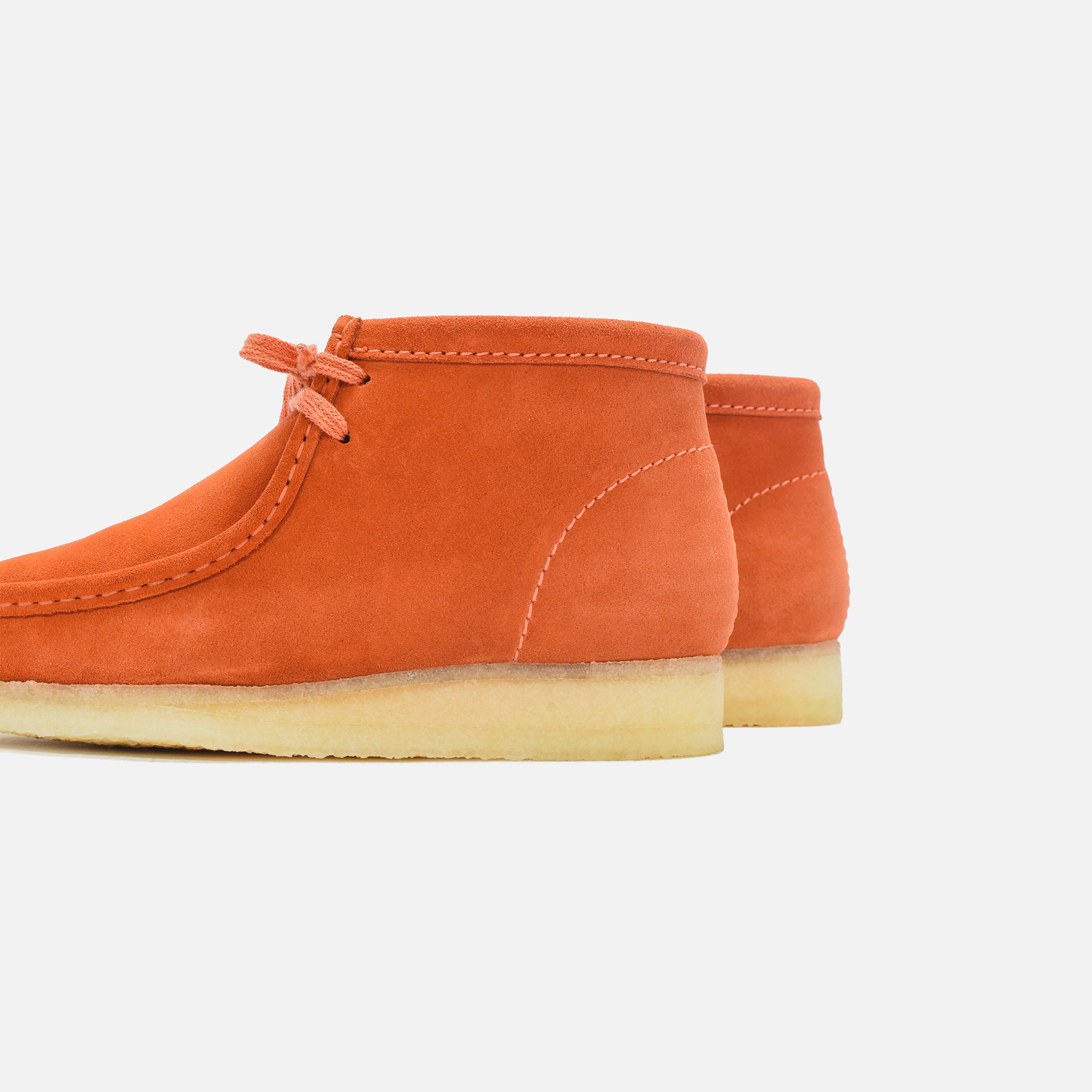 Clarks Wallabee Boot - Burnt Orange Suede