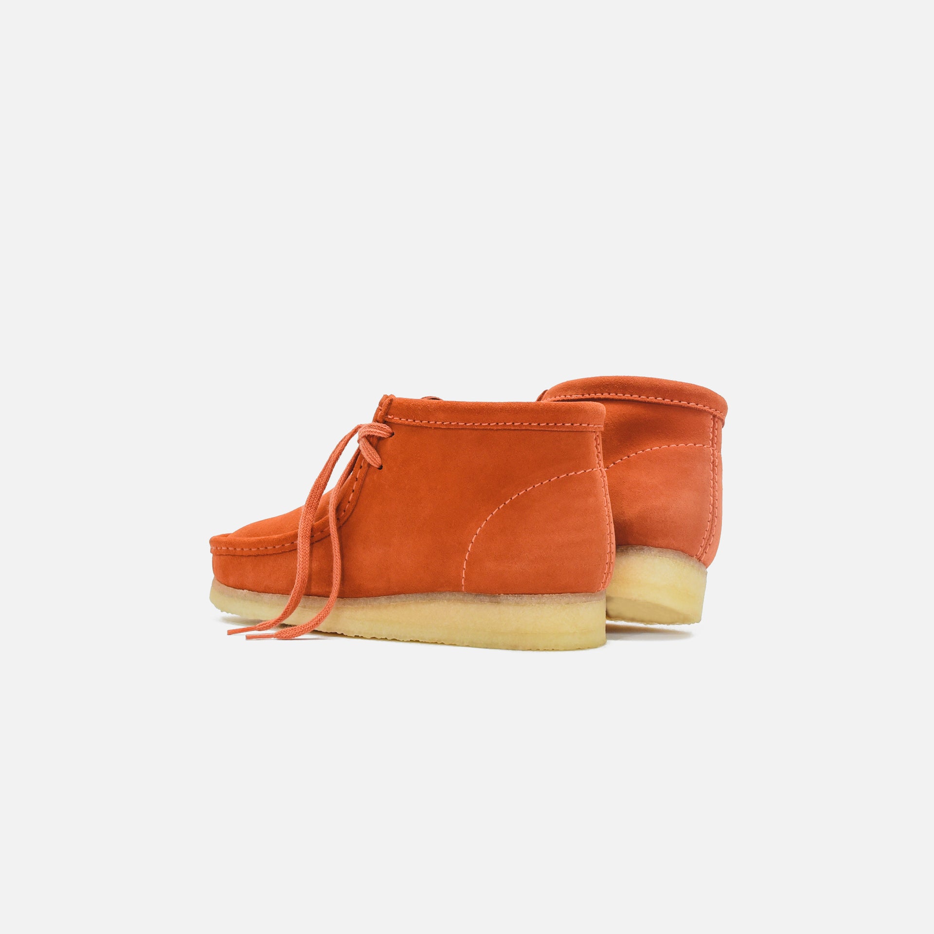 Clarks Wallabee Boot - Burnt Orange Suede
