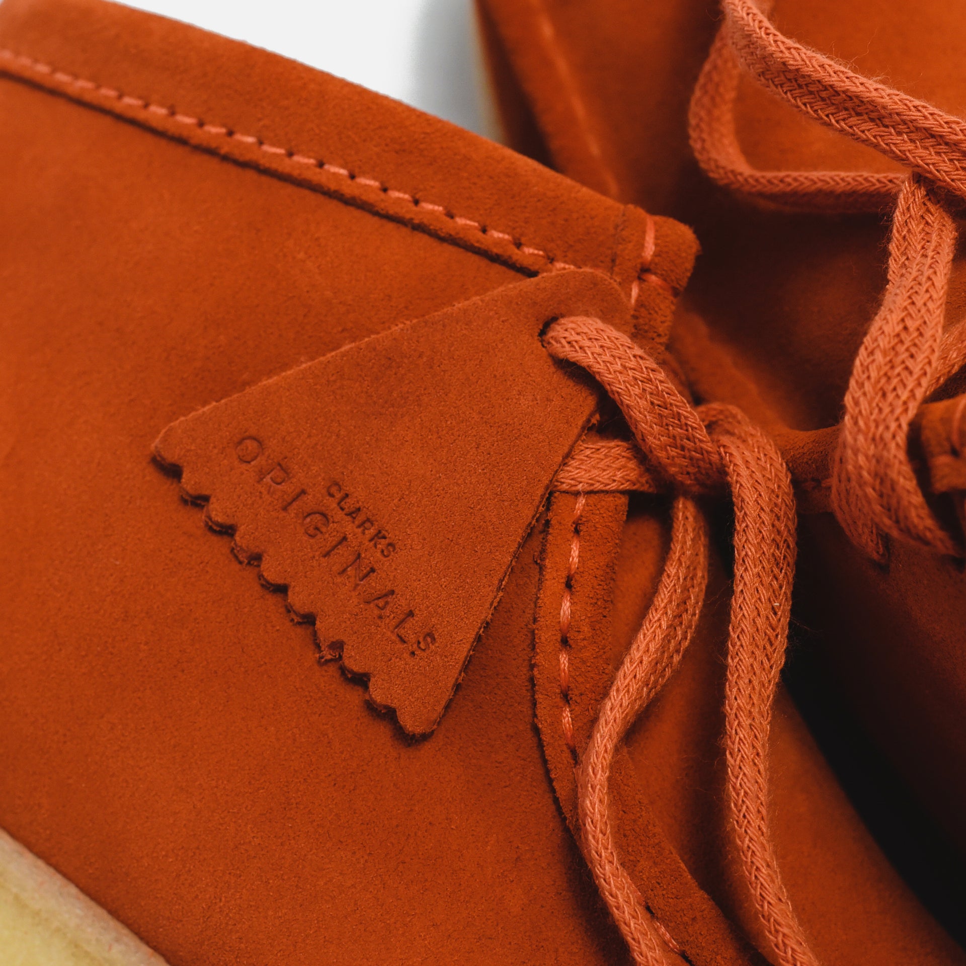 Clarks Wallabee Boot - Burnt Orange Suede