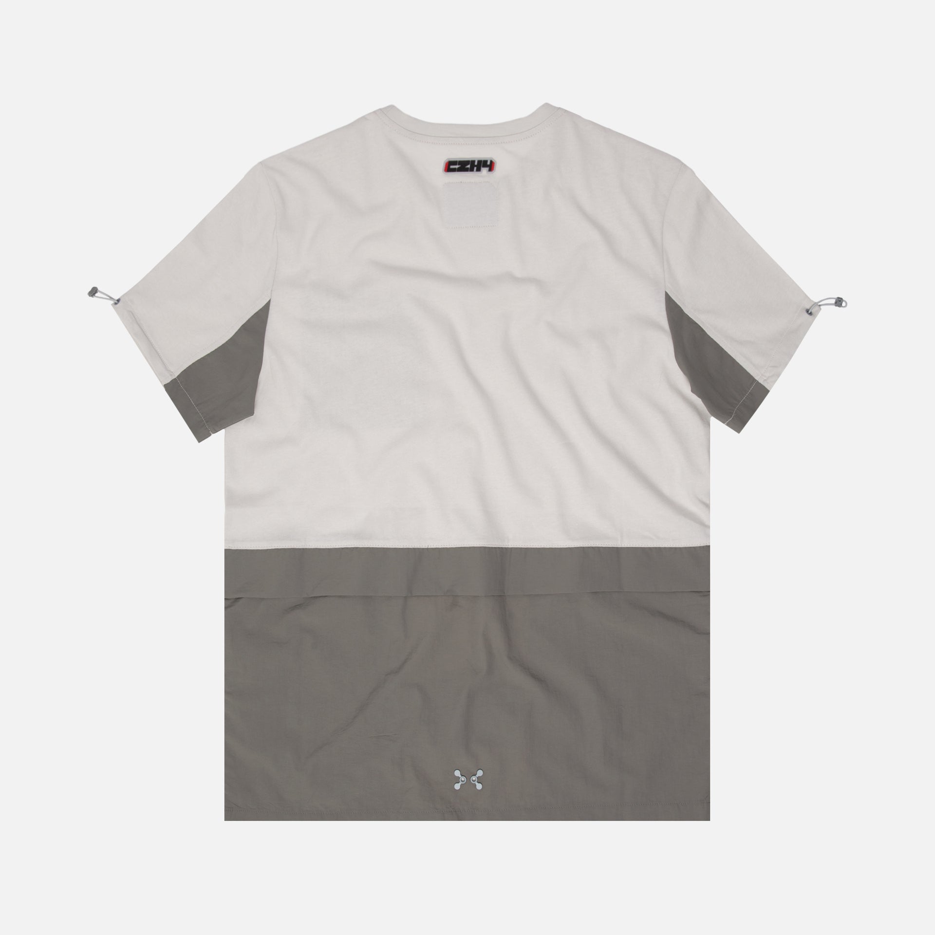 C2H4 Panelled Pockets Tee - White