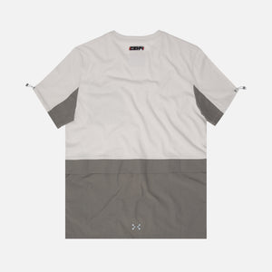 C2H4 Panelled Pockets Tee - White