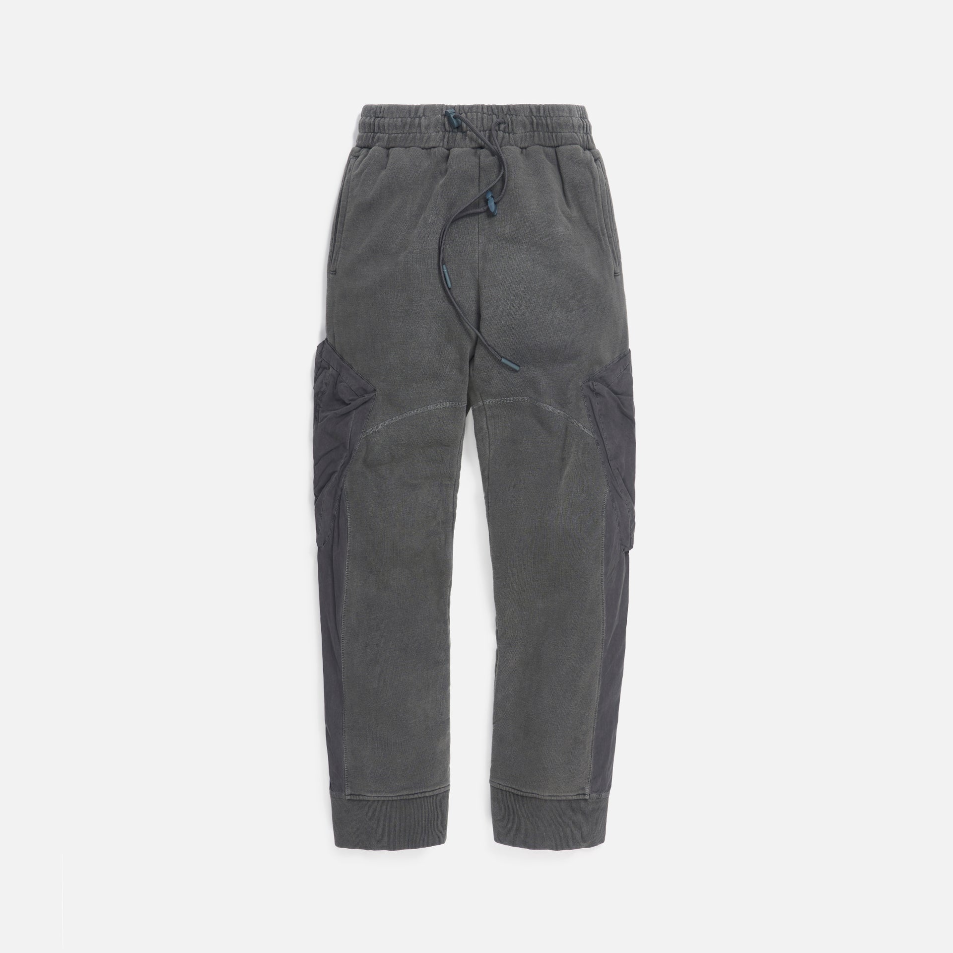 C2H4 Cold-Dye Panelled Sweatpants Graphite - Dark Grey