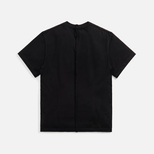 C2H4 Inside Out Raw Edge Tee - Black