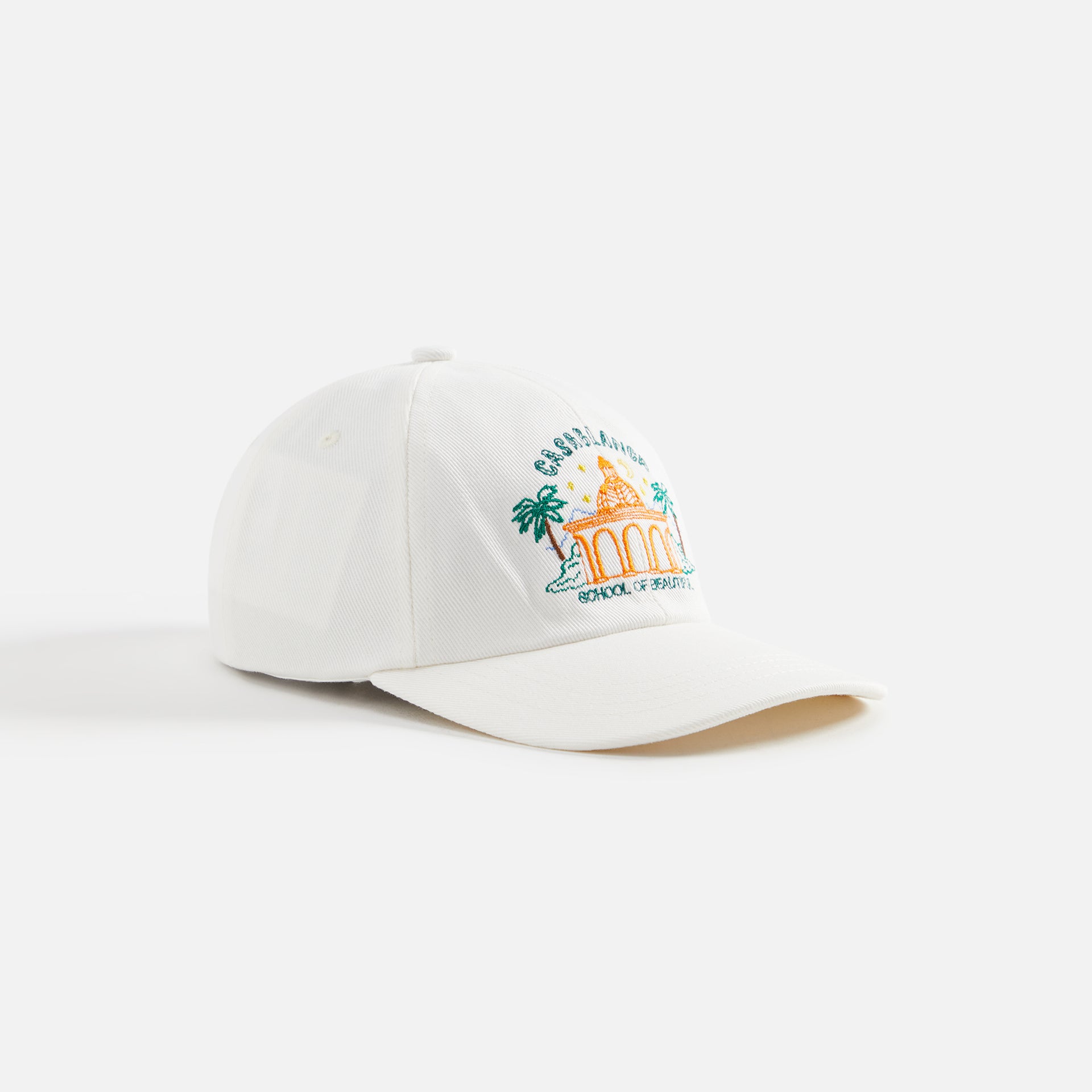 Casablanca School of Beautiful Embroidered Cap - White