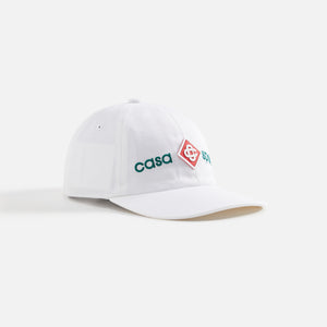 Casablanca Casa Sport Logo Embroidered Cap - White