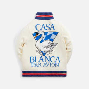 Casablanca Casa Swan Zip Up Jacket - White