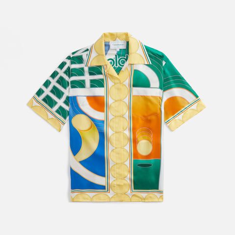 Casablanca Printed Silk Shirt - Reve De Tennis Print