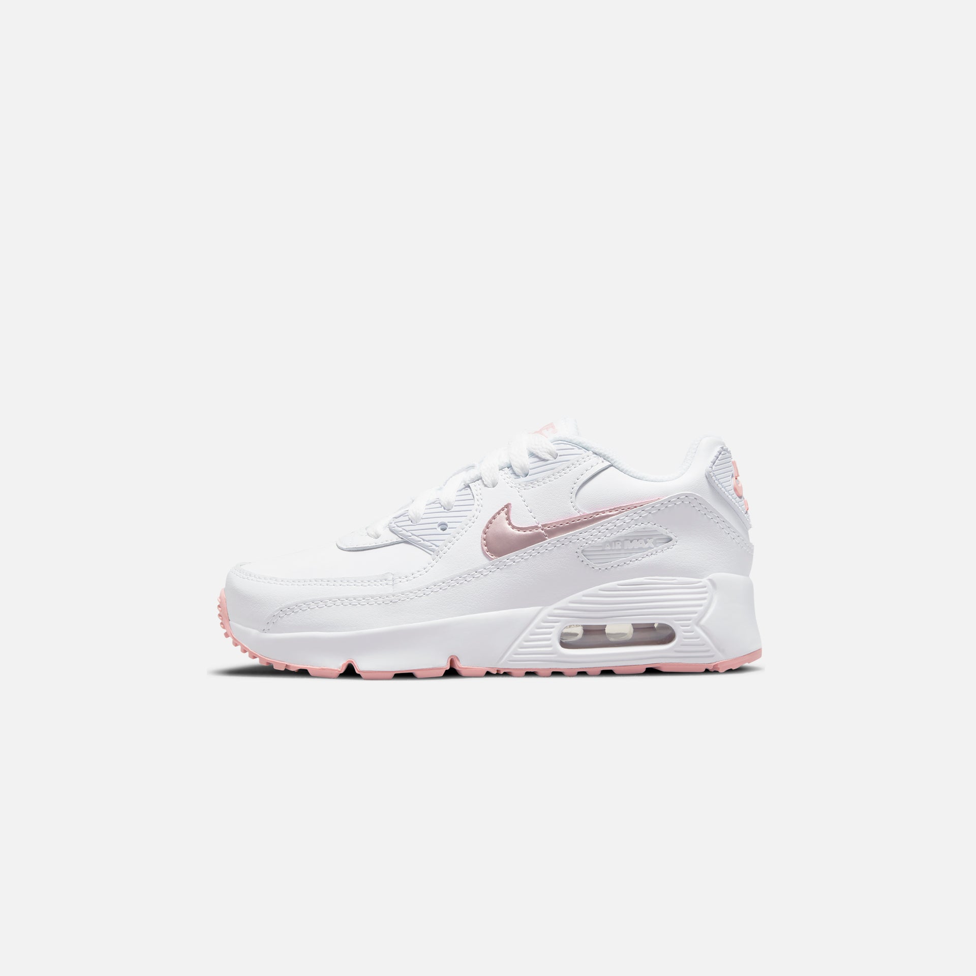 Nike Grade School Air Max 90 - White / Pink Glaze