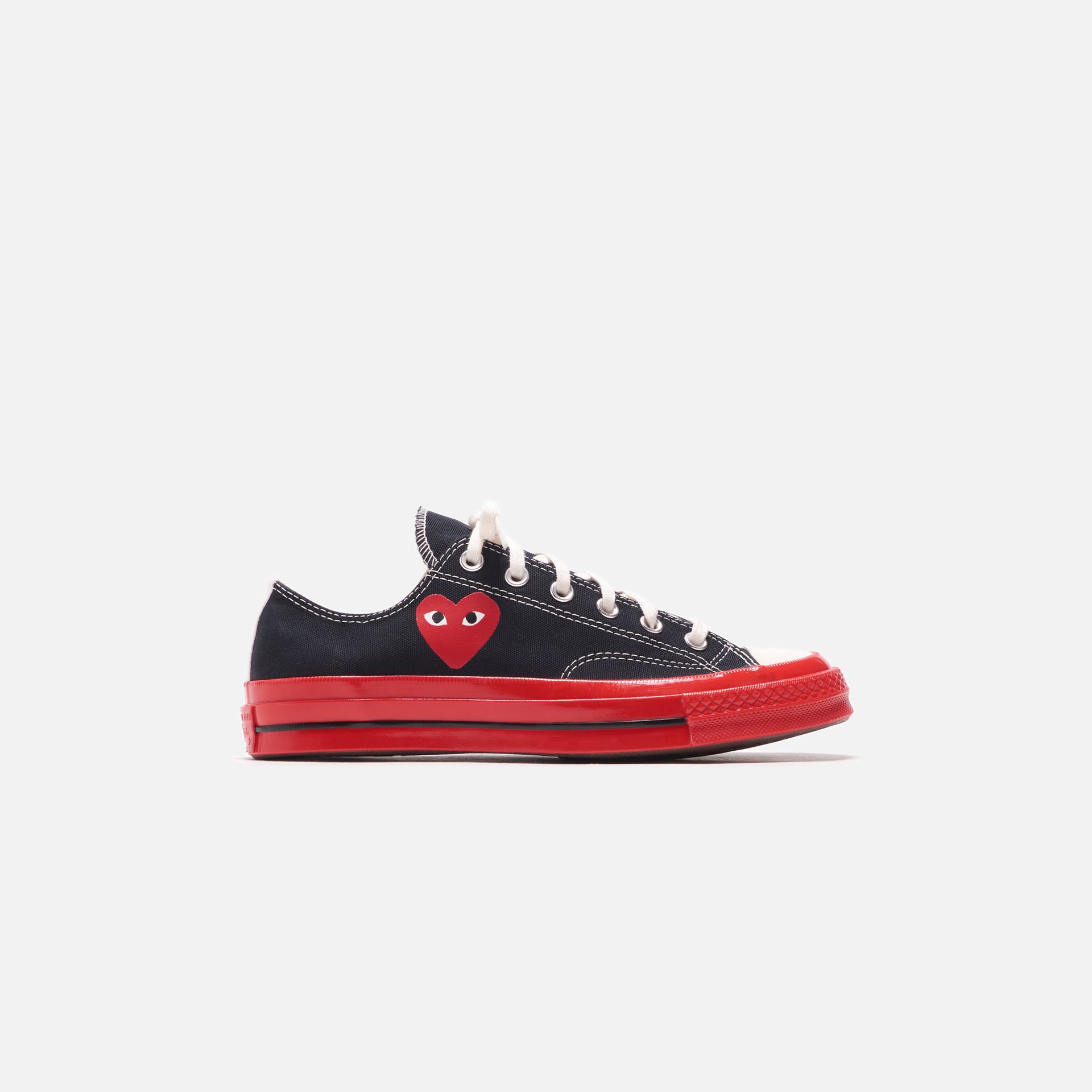 Converse x Comme des Garçons CDG Play Red Sole Low Top Black – Kith