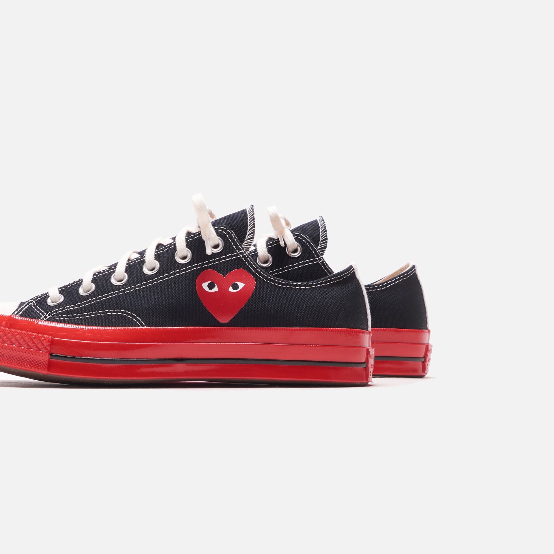 Converse x Comme des Garçons CDG Play Red Sole Low Top - Black