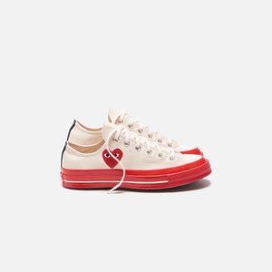 Converse x Comme des Garçons CDG Play Red Sole Low Top - Off White