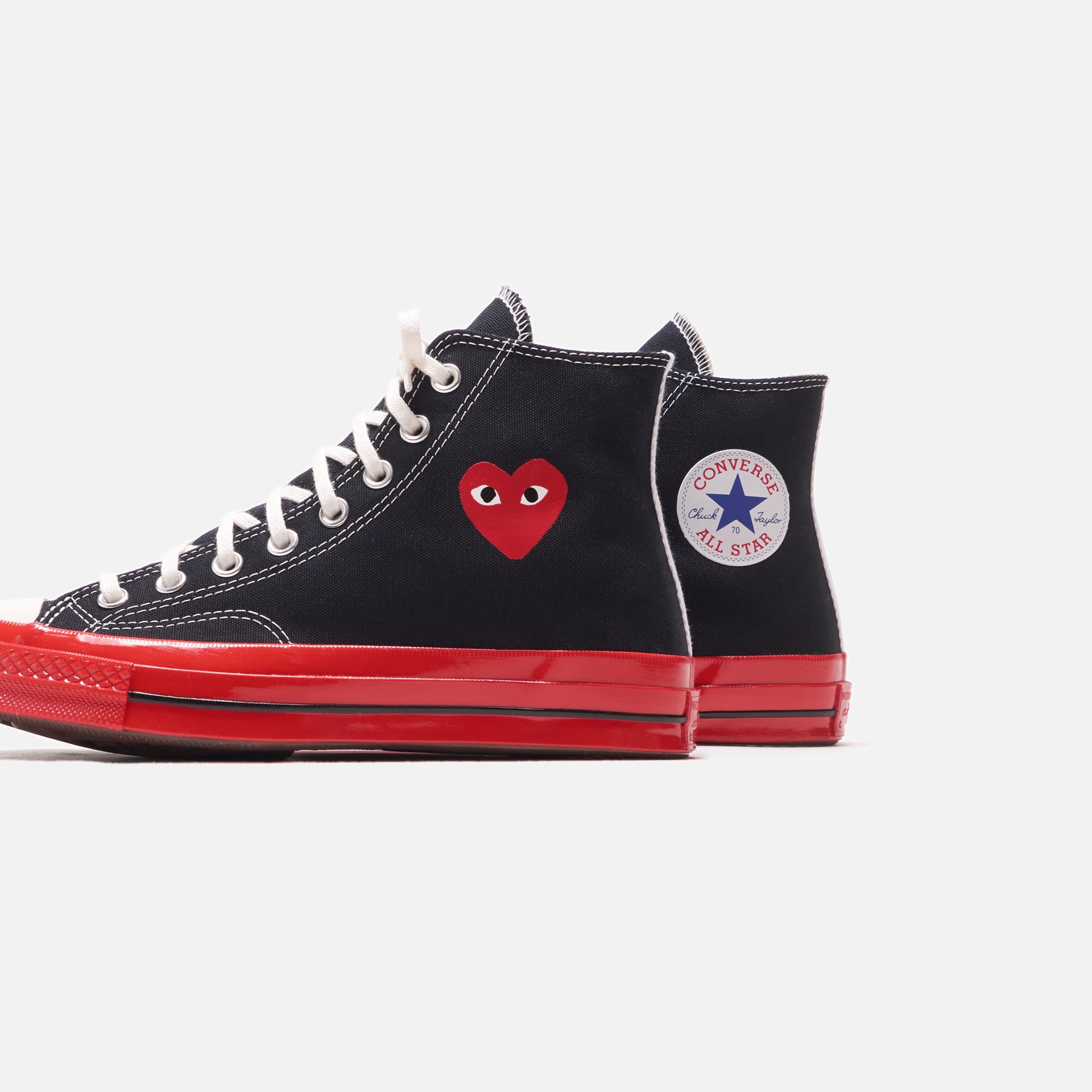 Converse x Comme des Garçons CDG Play Red Sole High Top - Black