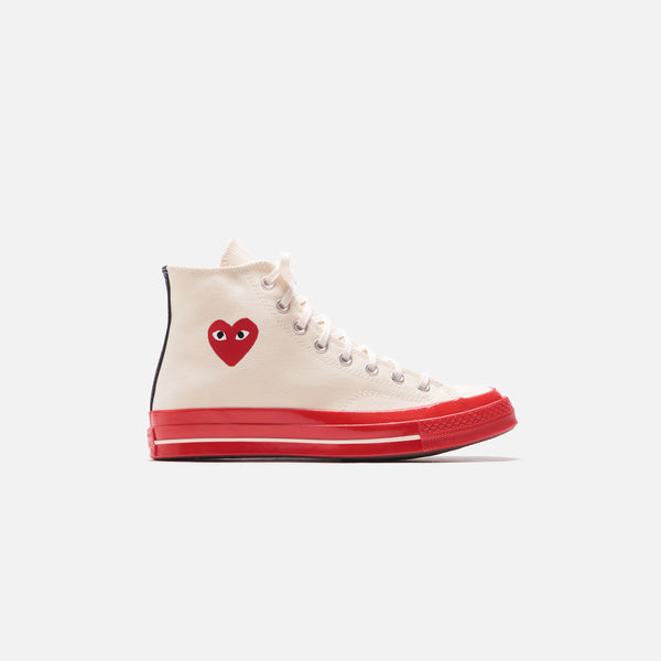 Converse x Comme des Garcons CDG Play Red Sole High Top Off White Kith