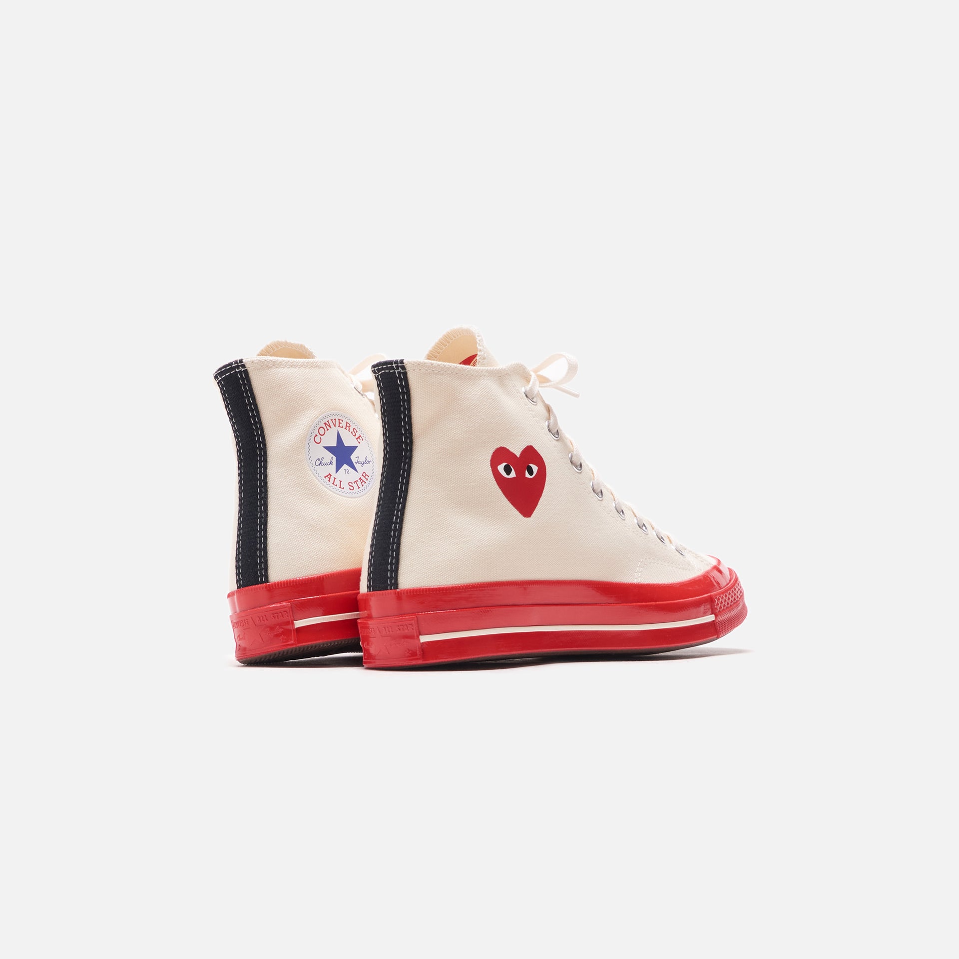 Converse x Comme des Garçons CDG Play Red Sole High Top - Off White