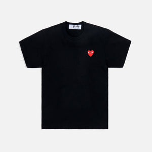 Comme Des Garçons Play Small Heart Tee - Black / Red – Kith