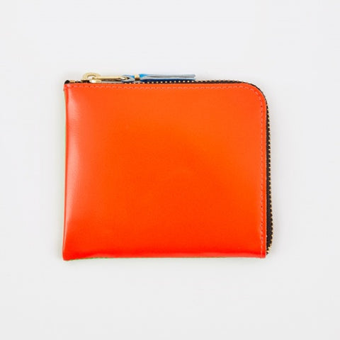 CDG Pocket Half Zip Wallet - Orange