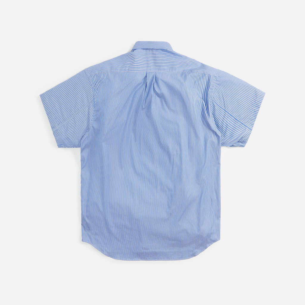 Comme des Garçons Shirt Yarn Dyed Cotton Poplin Stripe Shirt - Blue – Kith