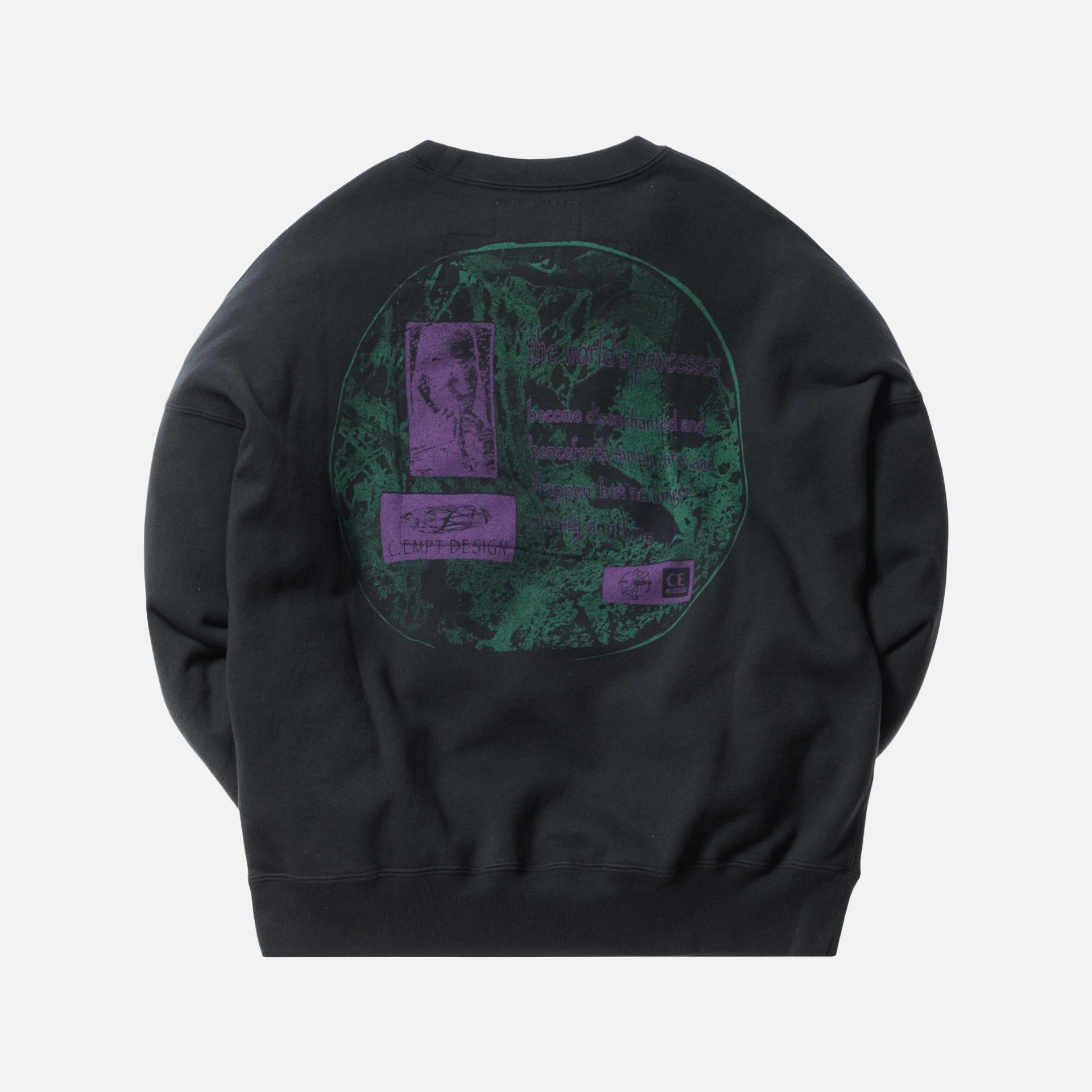 Cav Empt World`s Processes Crewneck - Black