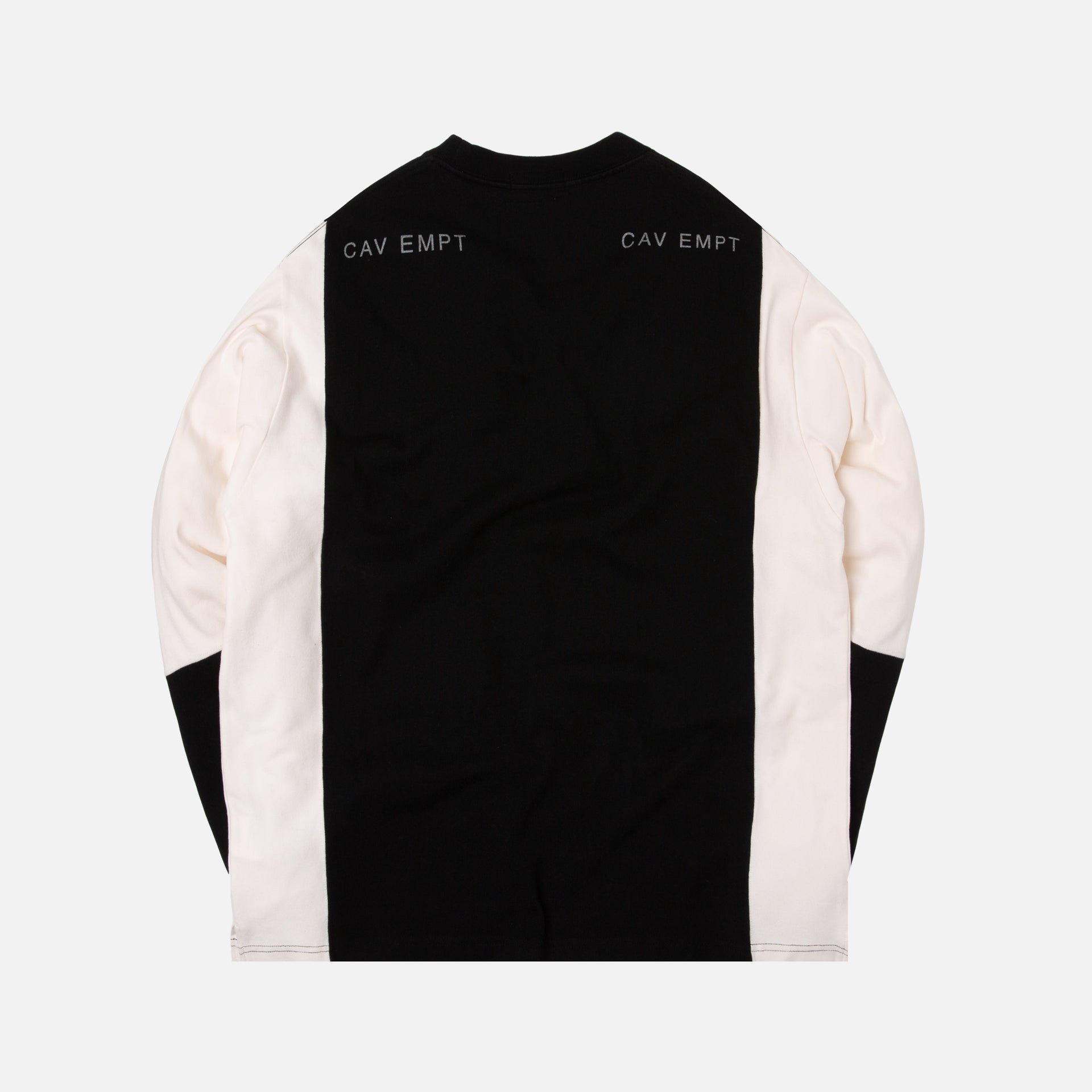 Cav Empt Silver Card L/S Tee - Black / White