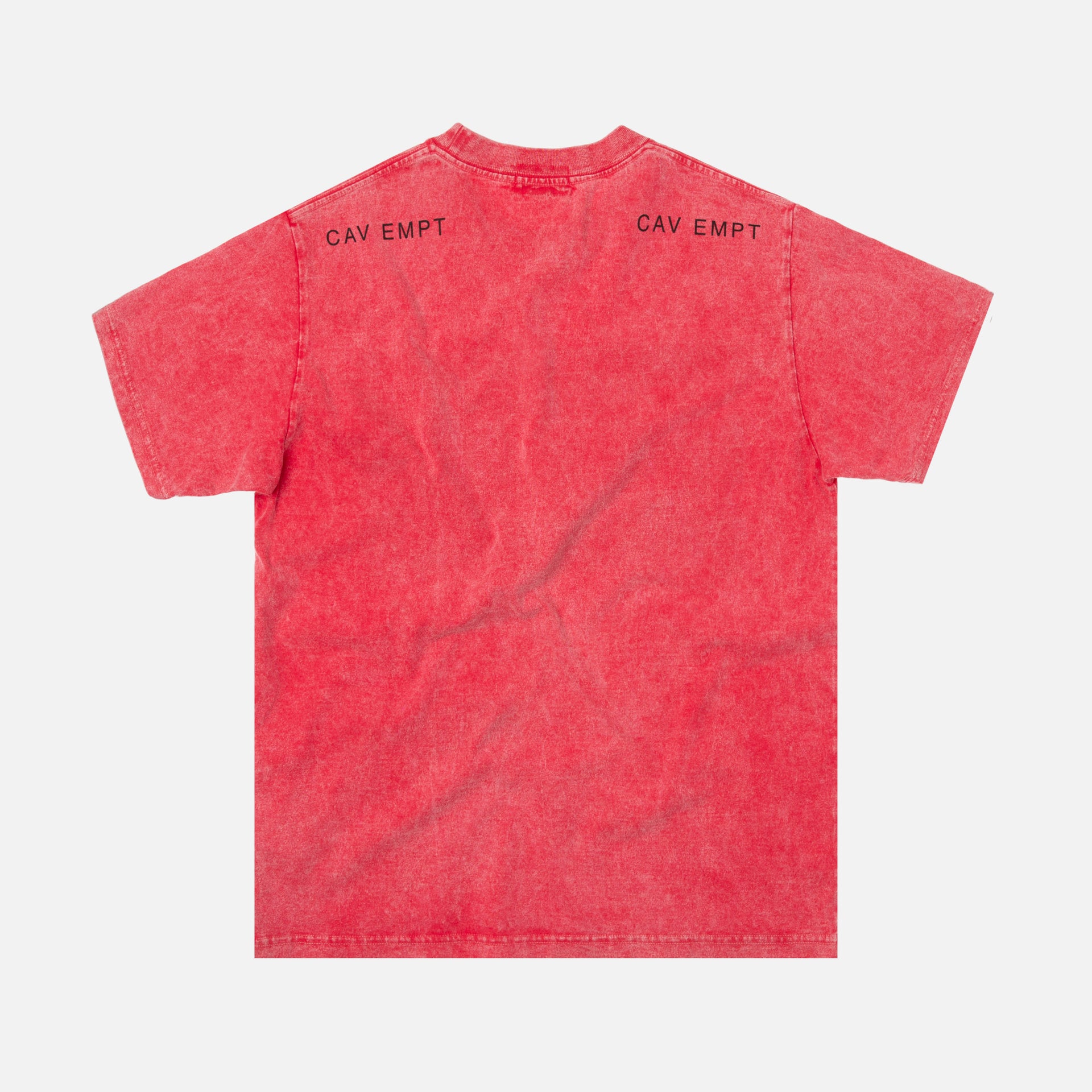 Cav Empt Bleached Cav E Tee - Pink