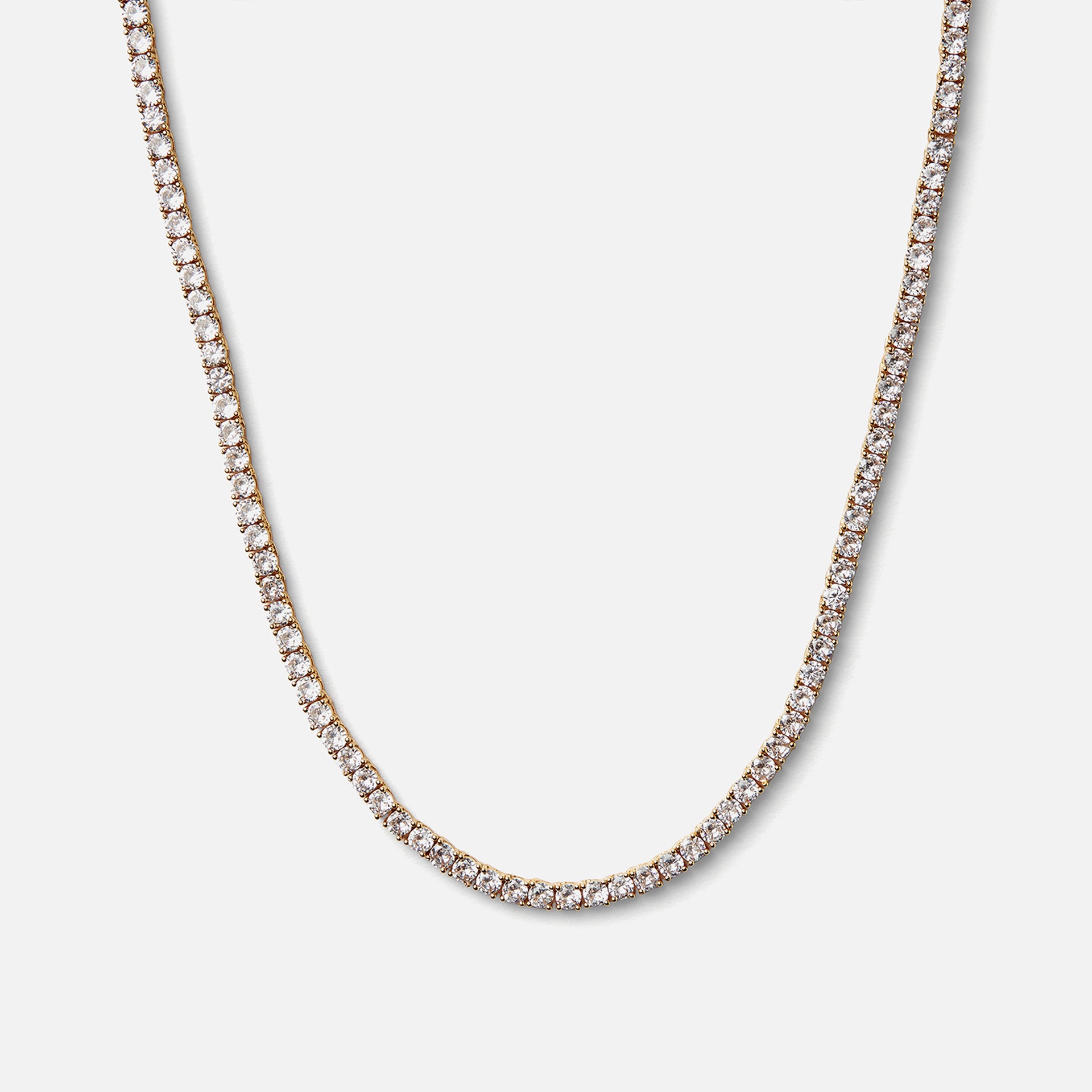 Crystal Haze Serena Necklace Clear - Gold