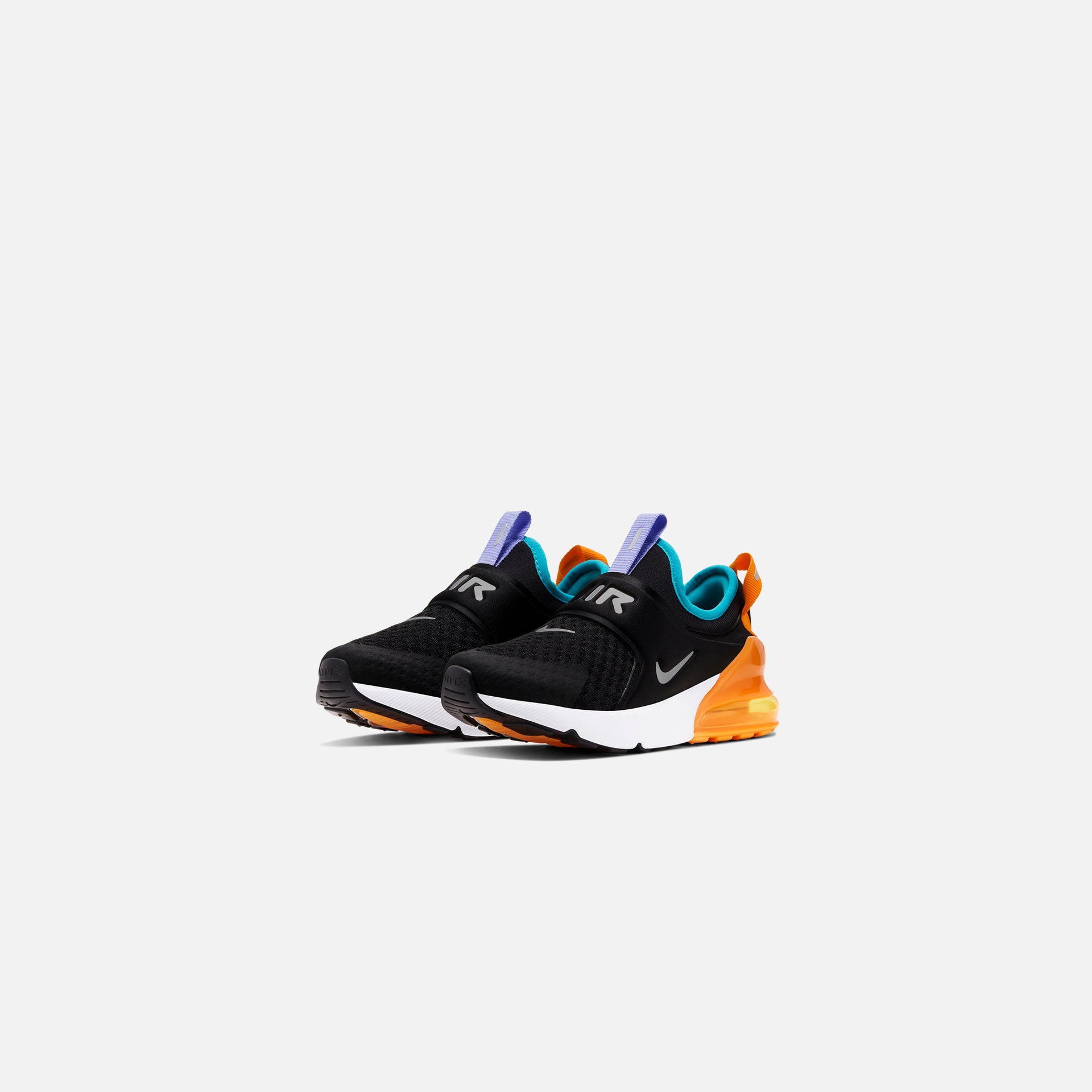 Nike Pre-School Air Max 270 - Extreme Black / Metallic Silver / Orange