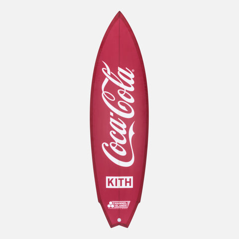 Kith x Coca-Cola x Channel Islands Twin Fin Surfboard - Red