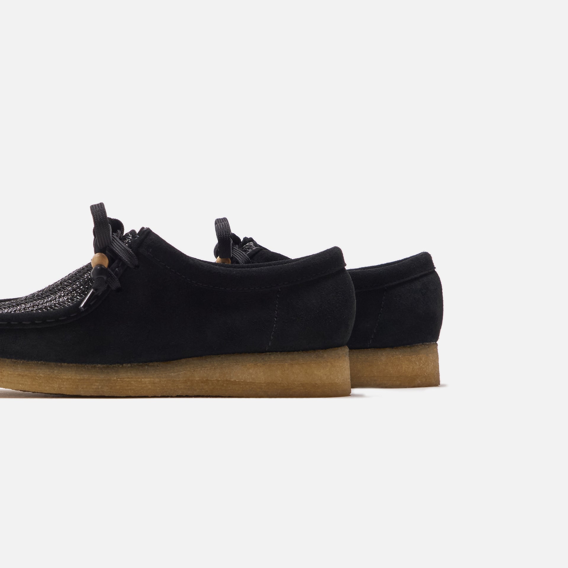 Clarks WMNS Wallabee Raffia - Black