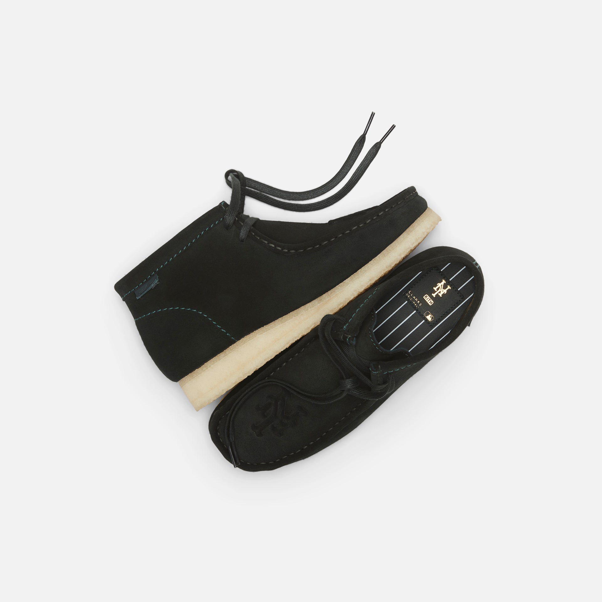 Kith & Clarks for New York Mets Wallabee Boot - Dark Green Suede