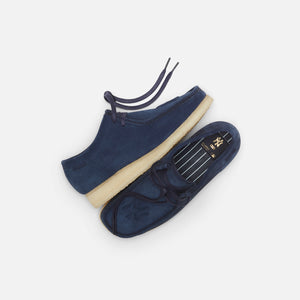 Kith & Clarks for New York Yankees Wallabee - Dark Blue Suede