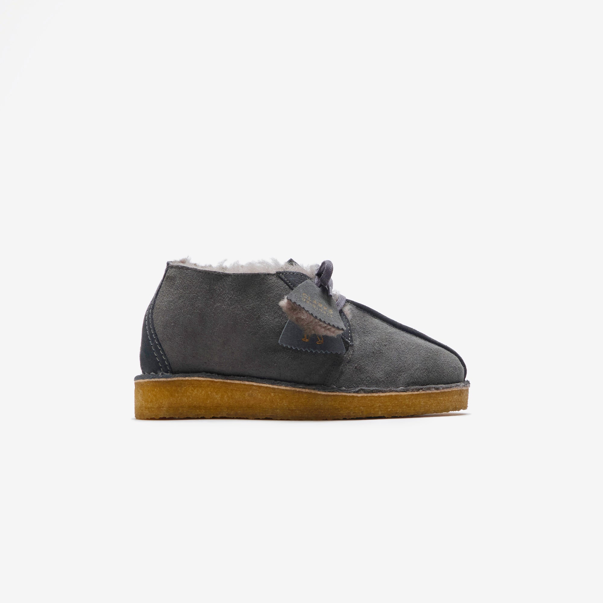 Clarks WMNS Desert Trek Hi WL - Grey Suede – Kith