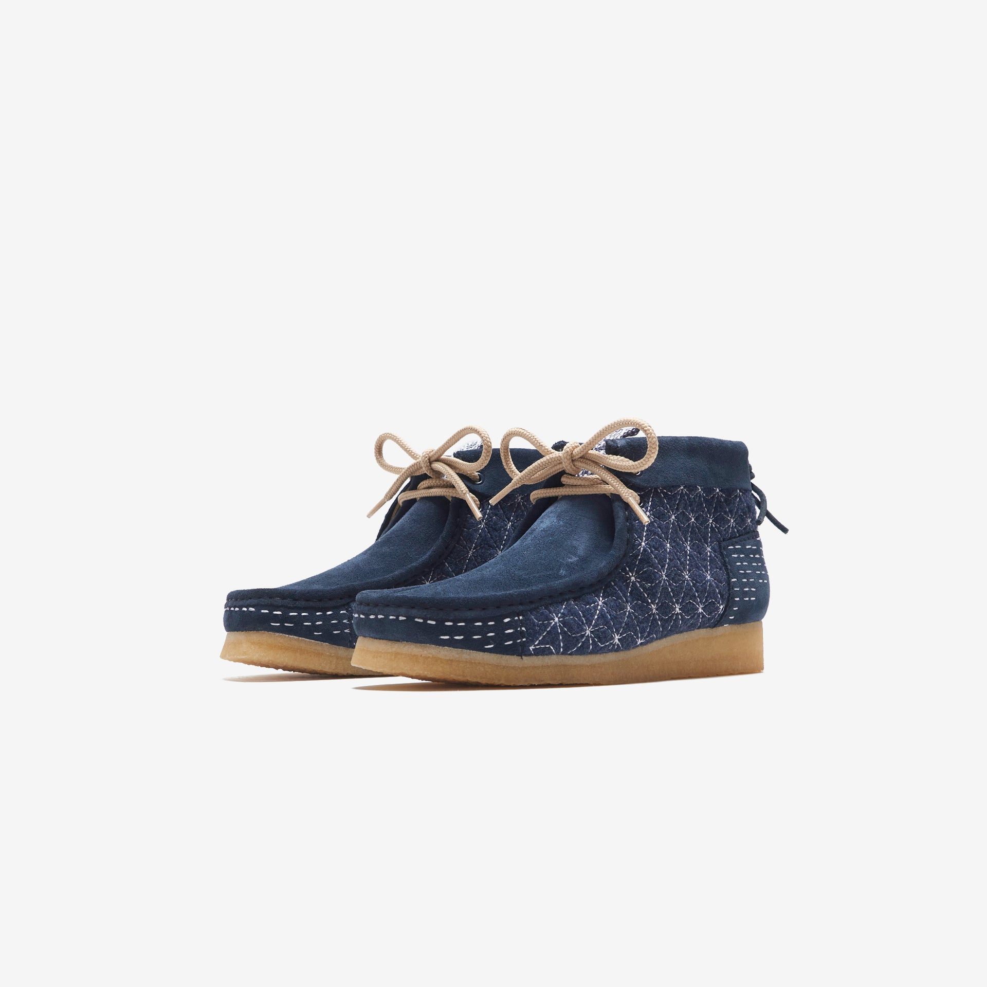 Clarks Wallabee Boot - Navy Shashiko