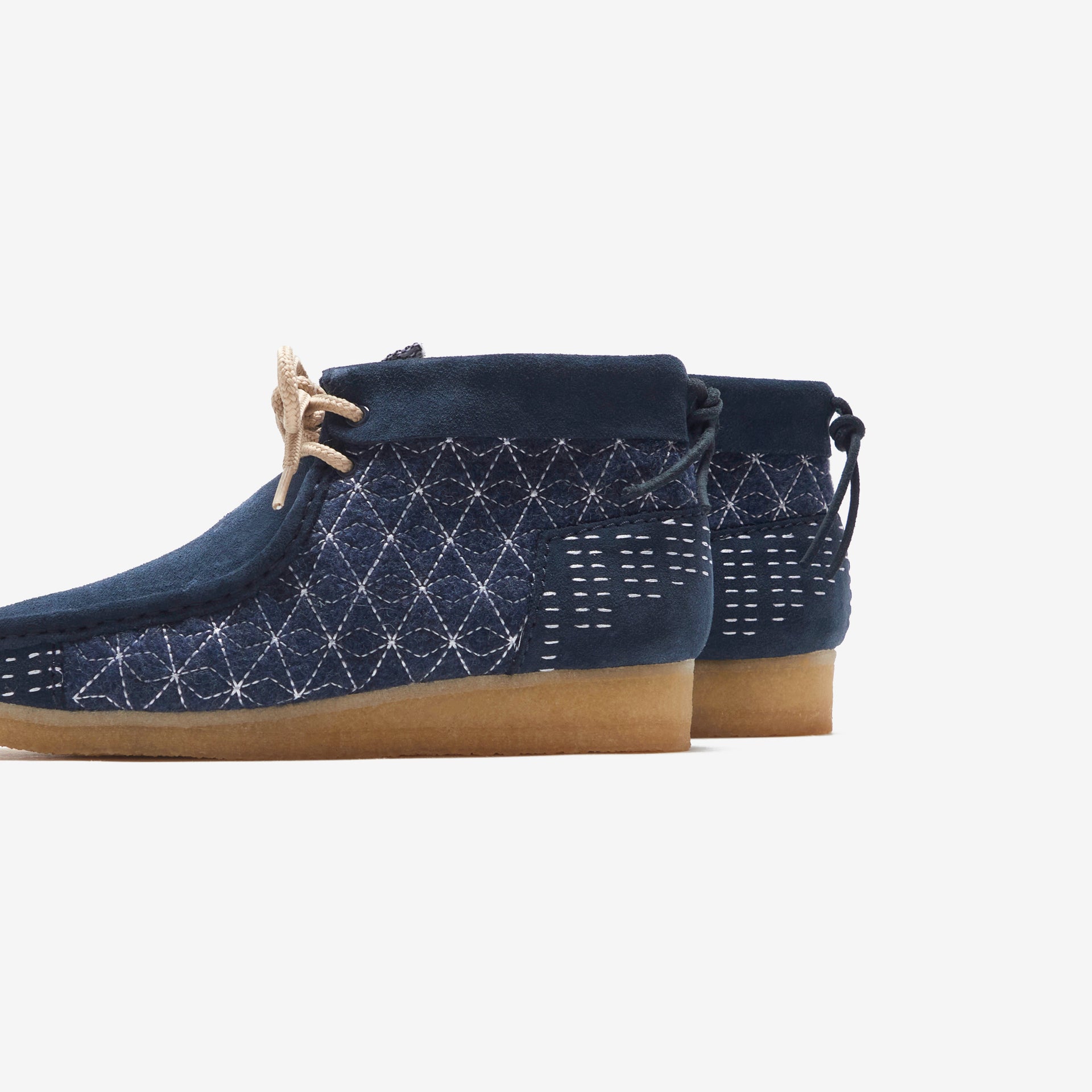 Clarks Wallabee Boot - Navy Shashiko