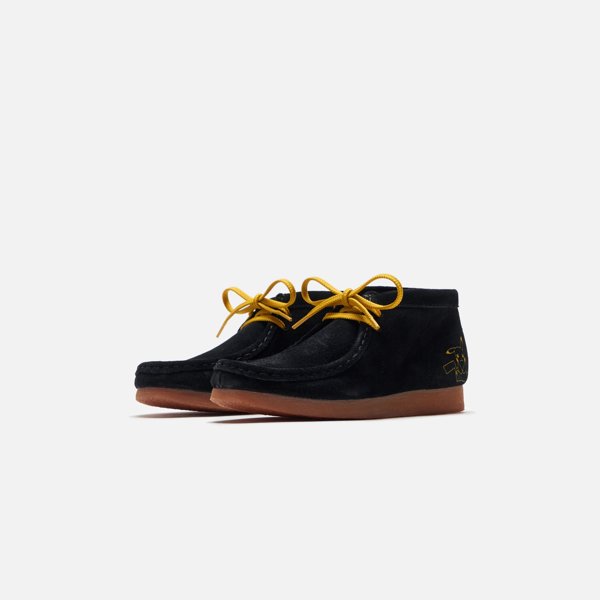 Clarks Grade School Wallabee Mist - Black Print