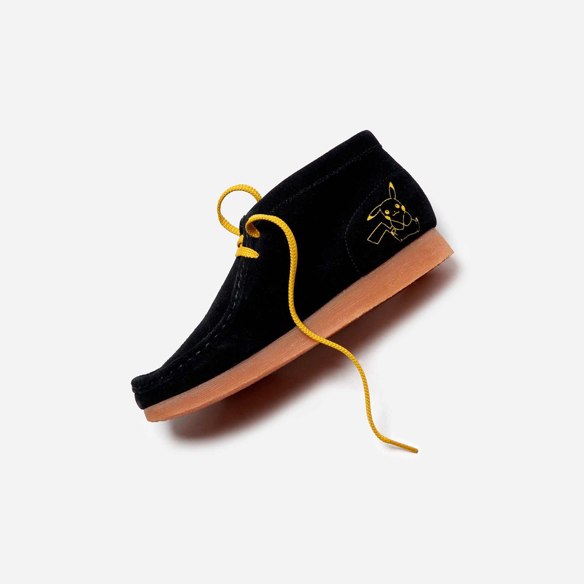 Clarks Grade School Wallabee Mist - Black Print